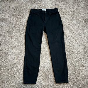 Everlane Black Skinny Ankle Jeans 28 Mid-Rise Dark Classic Staple Fall Winter